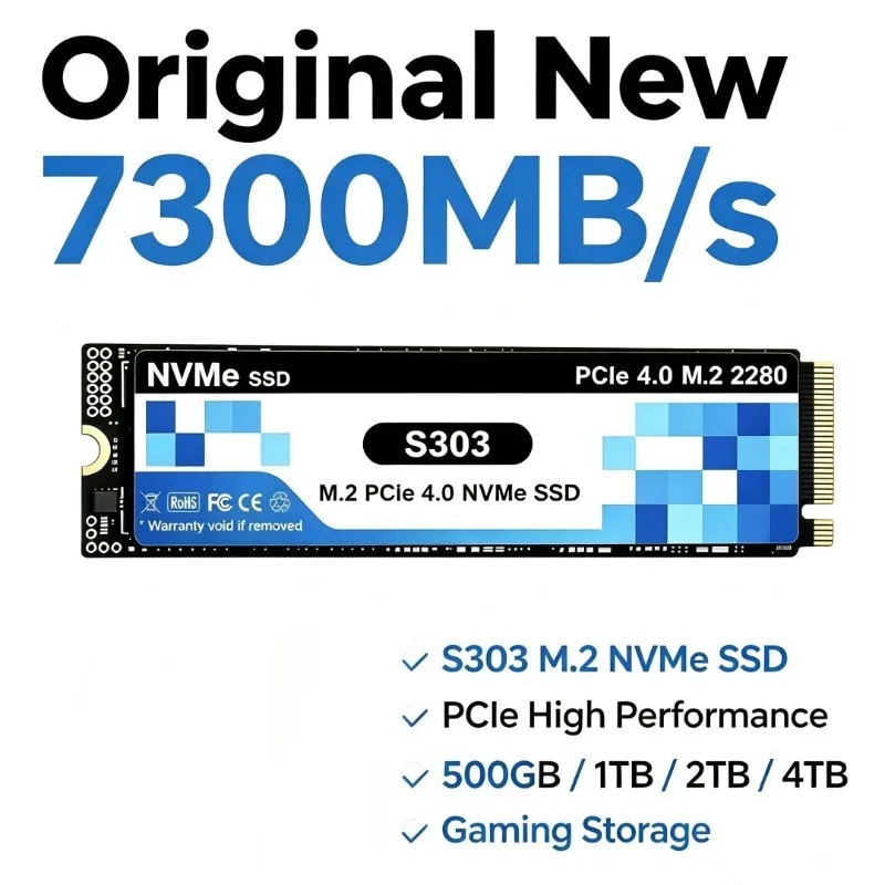 S303 M.2 NVMe interne SSD, 500 - M.2 Nvme 4Tb Pcie 4.0 Ssd recensie en prijs