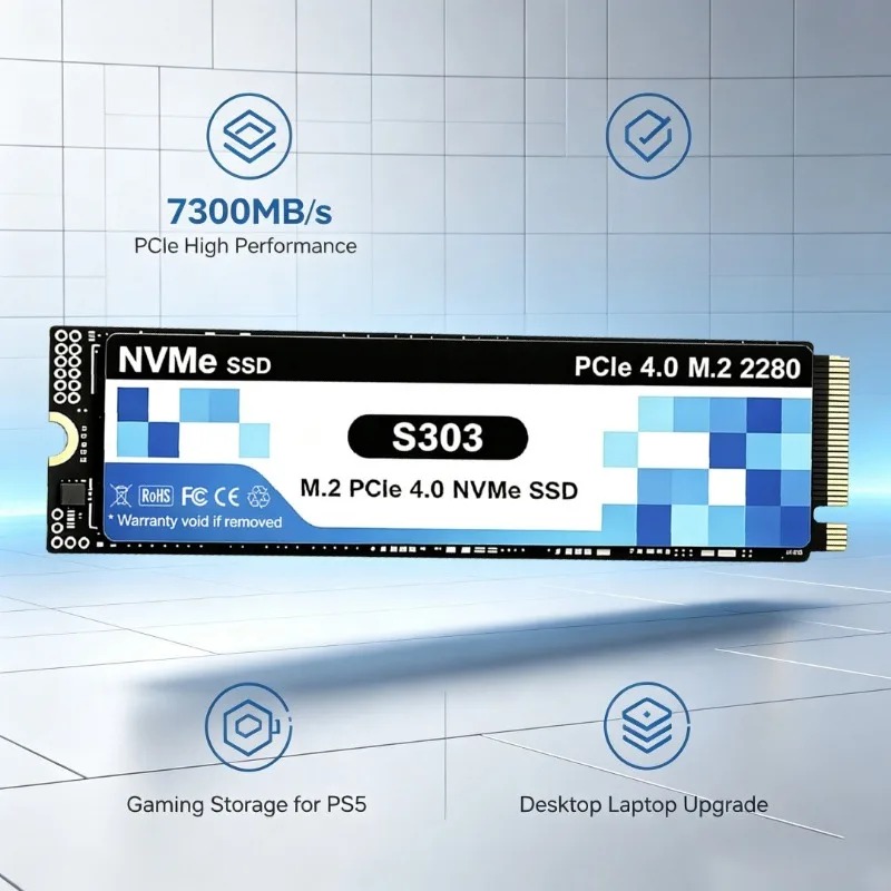S303 M.2 NVMe interne SSD, 500 - M.2 Nvme 4Tb Pcie 4.0 Ssd recensie en prijs