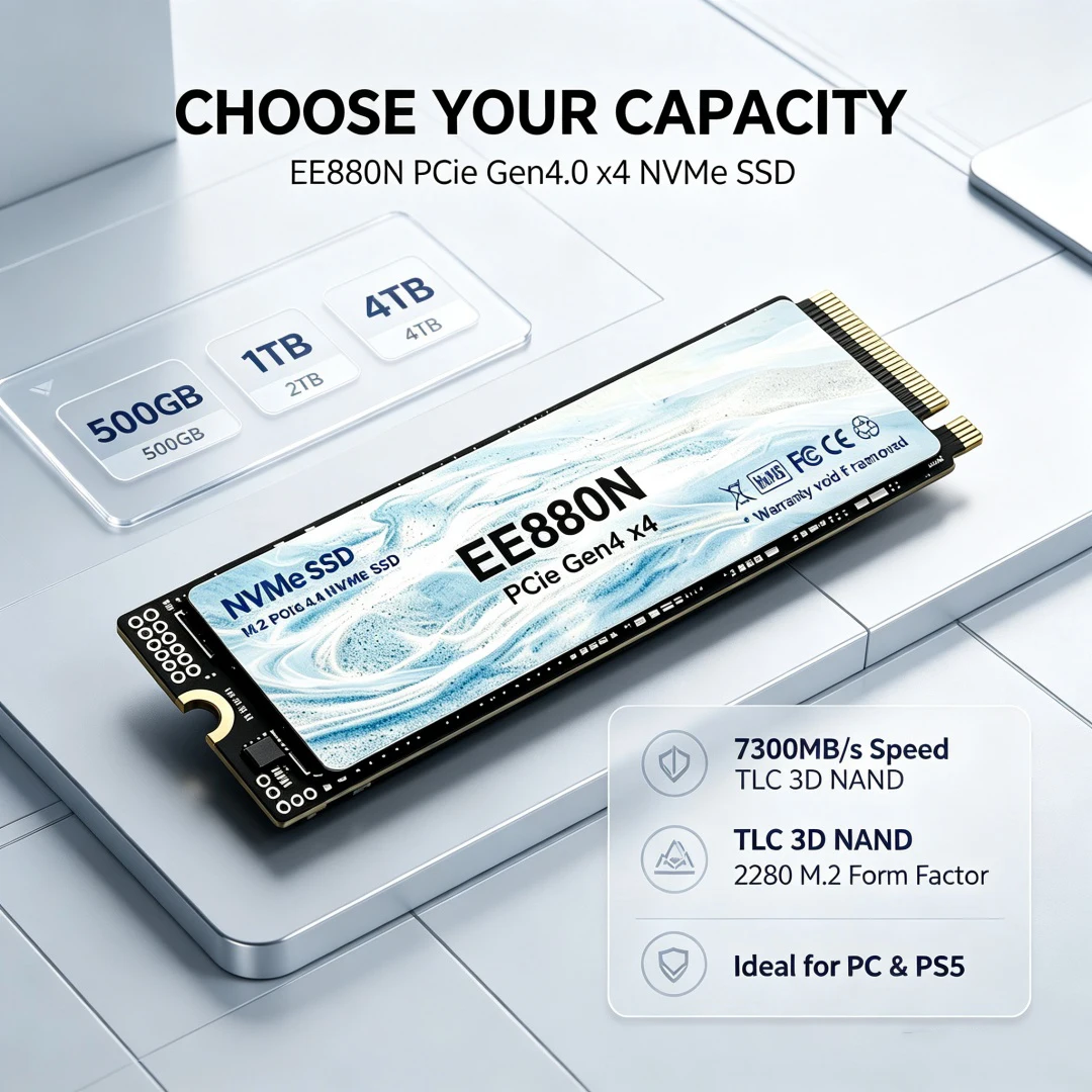 EE880N M.2 2280 PCIe 4.0 X4 NV - M.2 Nvme 4Tb Pcie 4.0 Ssd recensie en prijs