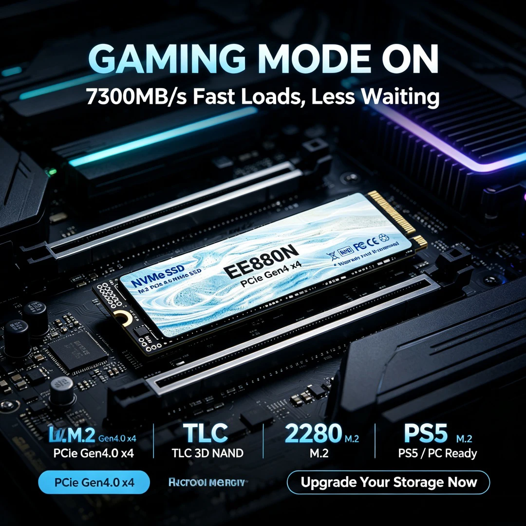 EE880N M.2 2280 PCIe 4.0 X4 NV - M.2 Nvme 4Tb Pcie 4.0 Ssd recensie en prijs